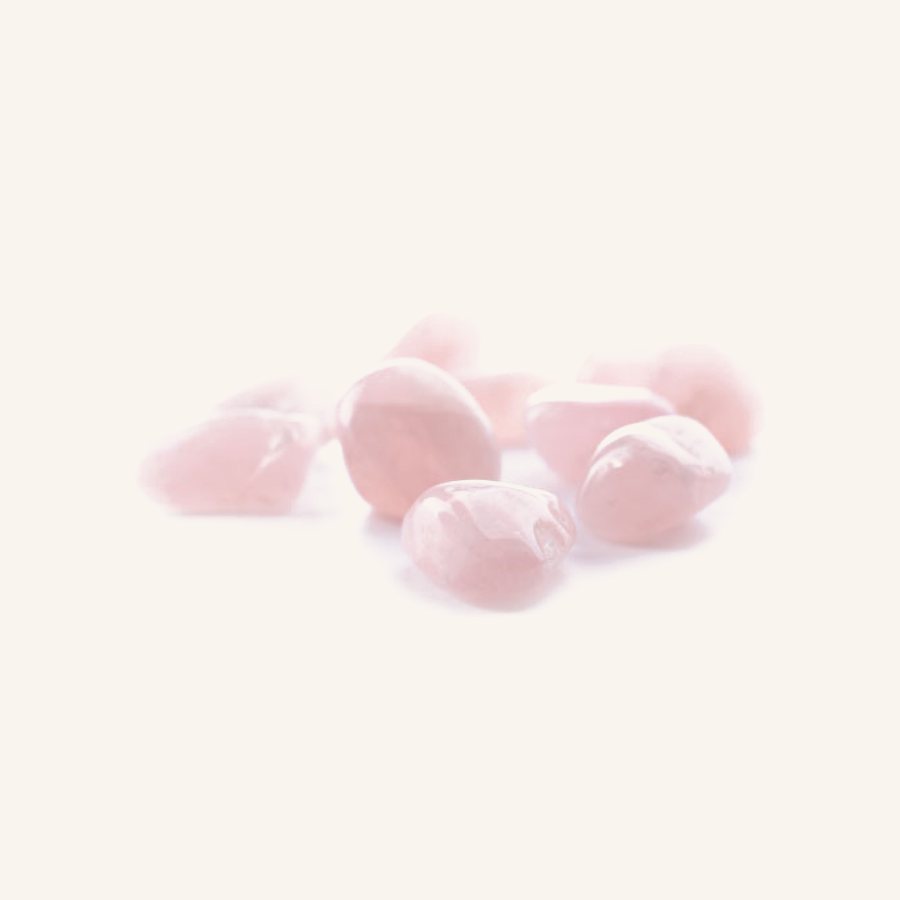 Piedras de cuarzo rosa natural